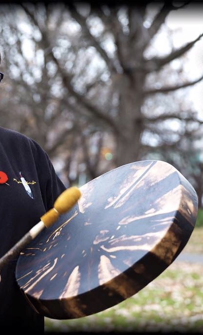 Hand drumming in the park